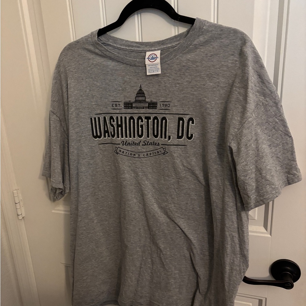 Gray Washington DC Graphic T-Shirt
